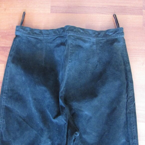 AMERIQUE du NORD Vintage Leather Suede Pants - Sz 10 - Picture 6 of 11